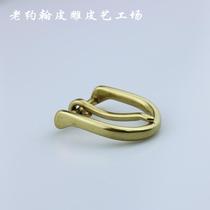 British order copper buckle belt buckle belt buckle environmental protection Pure Brass copper color classic English pin buckle 30mm