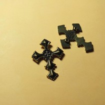 Handmade leather hardware and leather accessories handmade leather carving decorative buckle temple cross bronzer buckle