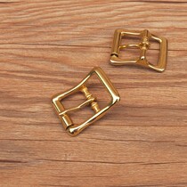 Leather carving leather art 19mm alloy material copper color classic wheel buckle belt buckle belt buckle