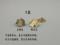 Spot sale 10 three American Navajo style brass material Thunderbird cloth buckle etc.