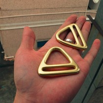 Harness brass hardware saddle hardware horse reins environmentally friendly pure copper triangular ring 45mm connection hardware