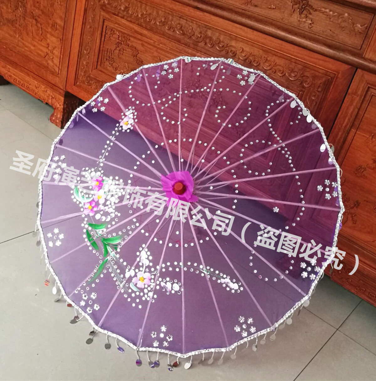 Order Flowers in the Rain Taoli Cup Dai Solo Dance Flowers in the Rain Dance Costumes Props Umbrellas
