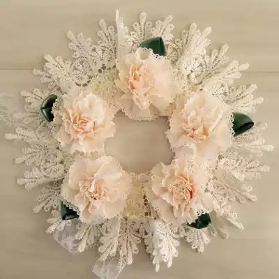 Fabric three-dimensional flower air conditioning pipe hole decoration sticker TV wall hole decoration sticker hole decoration