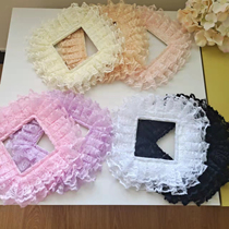 Retro Palace Tine Lace Black White Color Switch Patch Socket Decoration Closed Fire Protective Shield Wall Applique single open double open