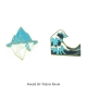 FRAIN Ngày sáng tạo Thời trang đơn giản Blue Iceberg Sea Quần áo hoang dã, Giày và Túi xách Huy hiệu Trâm trang trí - Trâm cài
