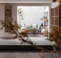 Chinese style small bar mobile tea sea coffee table solid wood log tea table homestay inn simple modern living room tea table