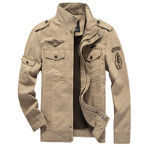 Military jacket boys thin casual air force top plus fat increase youth hunting mens jacket German military uniform trend