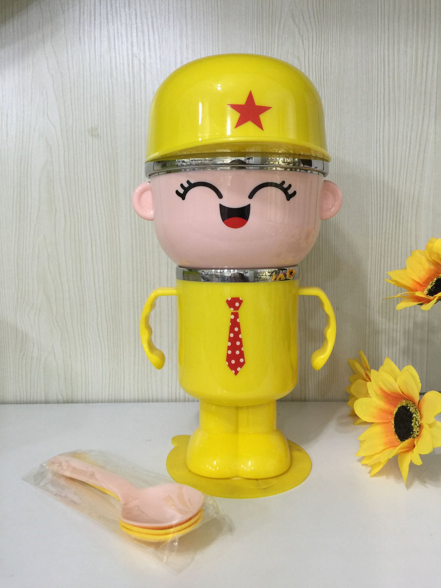 Bunpa Bile Baby Cutlery Small Giant Combined Bowl 304 Stainless Steel Refined Bowl Spec 12cm