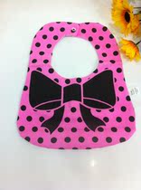 Bunbile childrens infant walled mouth double-sided pure cotton dotted with fashion big number item circumference 5594