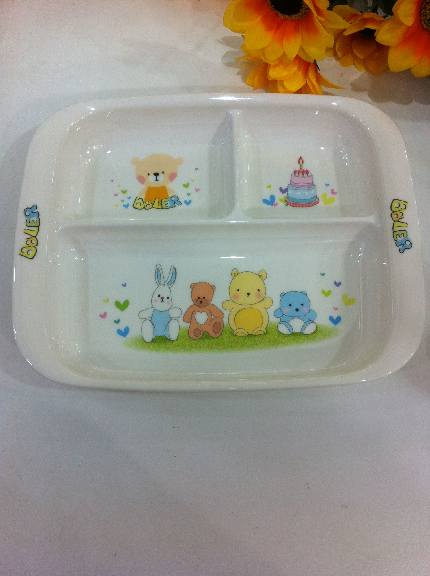 Bunpa Bieboy infant baby plate trig plate dense amine material 1020