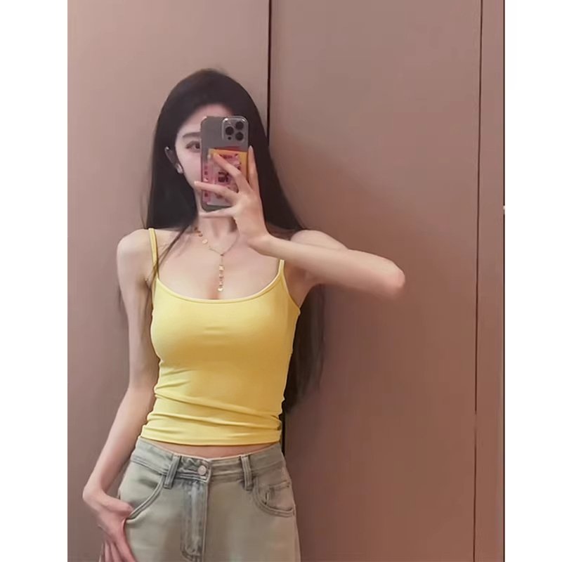 Camisole for Women, No Padding, Can Be Worn Outside, Covers Side Breasts, Prevents Exposure, Summer Slimming and Figure-Flattering Top for Women Camisole for Women, No Padding, Can Be Worn Outside, Covers Side Breasts, Prevents Exposure, Summer Slimming and Figure-Flattering Top for Women