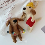 Милая сумка, подвеска, шерстяной войлок, плюшевый брелок, кукла подходит для мужчин и женщин, милые животные