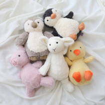 Nordic ins cartoon cute penguin lamb pig Plush Doll Doll super soft sleeping doll birthday gift