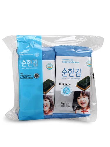 Южная Корея импортированная детская Форд Форд, детское питание с морскими водорослями, дополнительная еда, детские водоросли 2, без закуски, магазины продуктов питания добавляют 1 -летнюю мгновенную еду