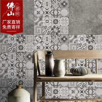 American vintage gray cement small tiles 300x300 garden restaurant kitchen bathroom balcony wall tiles floor tiles