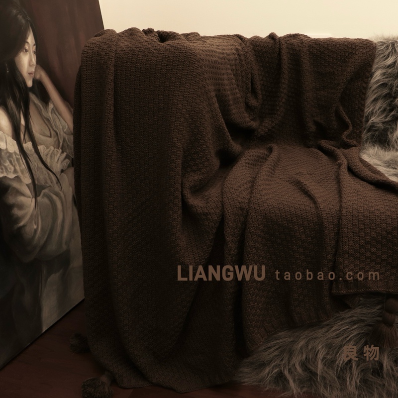Medieval-Style Sofa Blanket, Throw Blanket, Bed Runner, Bed End Scarf, Nap Blanket, Air Conditioning Blanket, Maillard Coffee Brown Medieval-Style Sofa Blanket, Throw Blanket, Bed Runner, Bed End Scarf, Nap Blanket, Air Conditioning Blanket, Maillard Coffee Brown