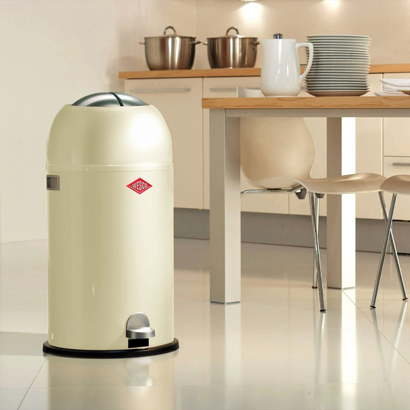 Kickmaster pedal trash can 33L household silent high-quality steel sanitary bucket German WESCO spot