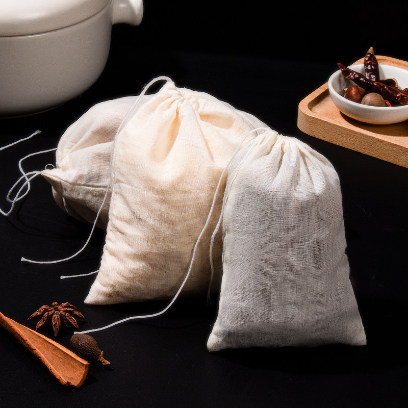 3 x 13 * 16cm bilateral filter bag fennel seed anise sauce Sauce Bag food pure cotton cloth Filter Residue bag