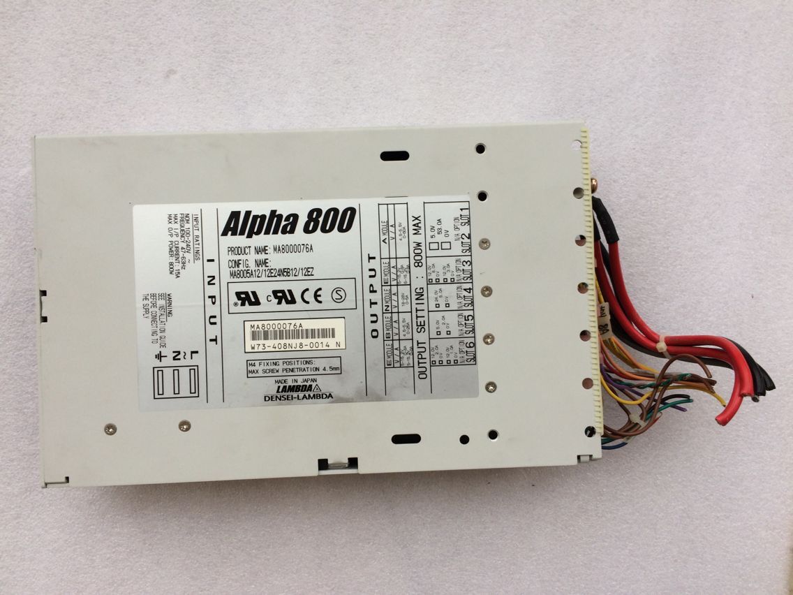 LAMBDA alpha 800 power supply MA8000076A ALPHA800 power supply second-hand package good