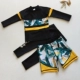 Xuất khẩu sang Nhật Bản cho bé trai đồ bơi chia cho các bé lớn ba bộ kem chống nắng dài tay cộng với bộ đồ lặn phân bón XL - Bộ đồ bơi của Kid