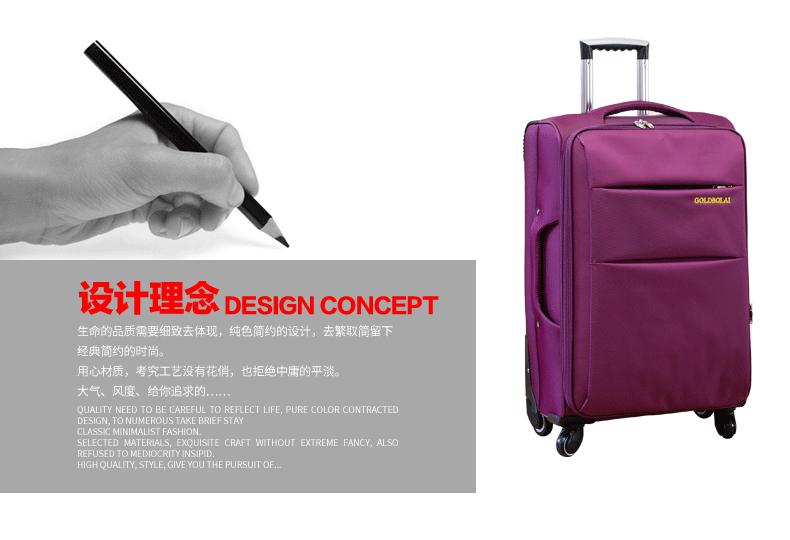 Kinh doanh vải Oxford vali nam 28 inch vali phổ bánh xe nữ vải hộp dung lượng lớn mật khẩu hộp nội trú khung - Va li va li kéo