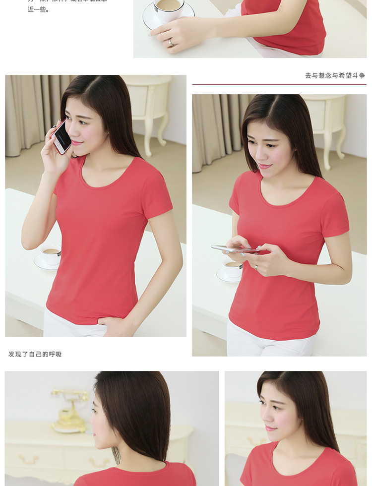 Mùa hè một nửa tay áo mới bằng cotton cotton ngắn tay áo thun nữ màu rắn áo sơ mi cỡ lớn nữ áo thun trắng - Áo phông áo phông rộng nữ