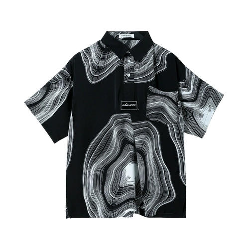 CHICERRO Сексуальная рубашка, трендовая футболка polo, короткий рукав, в корейском стиле