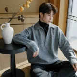 CHICERRO Мужской трикотажный свитер для отдыха, комплект