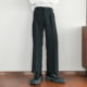 CHICERRO Sicilian men's Korean style high-end drape trousers men's straight adjustable waist trousers casual