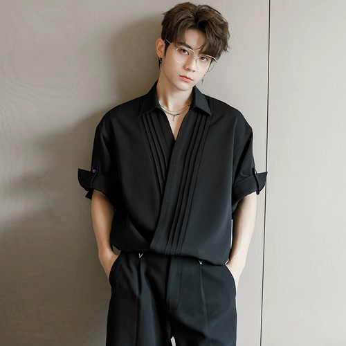 CHICERRO Летняя дизайнерская рубашка для отдыха, тренд сезона, изысканный стиль