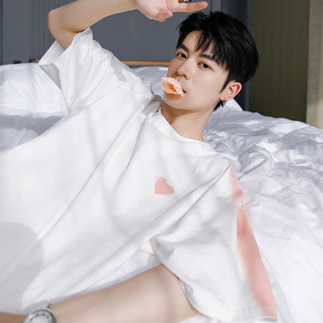 CHICERRO Sicilian men's clothing white warm-changing lovers T-shirt design easy harbor wind short sleeve male summer tide