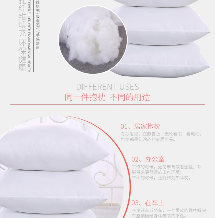 Sofa đệm giữ gối lõi lõi vuông cross-stitch gối kẹo 40455055606570 siêu đầy đủ - Trở lại đệm / Bolsters gối văn phòng 2 trong 1