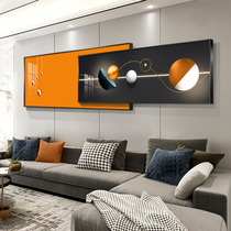 Modern living room decoration painting sofa background wall hanging painting light and shadow superposition painting light luxury wind large murals new wall painting