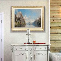 Eurostyle Restaurant Decoration Painting Dining Table Wall Small Genguan Pendulum Table Hanging Paintings Single Mural Paintings of Landscape Landscape Wall Paintings