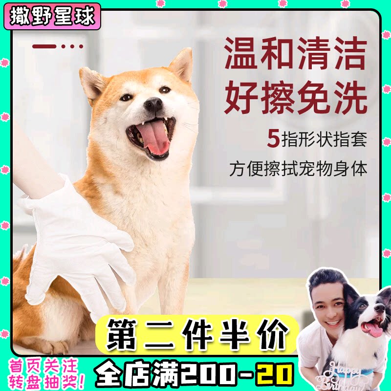 KOJIMA Wet Towel Pet Washing Gloves for Dog Wet Towet Towet Dry Cleaning Artists