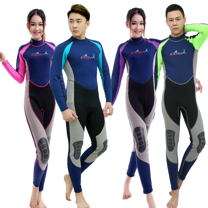 BLUE DIVE3 cold-proof diving suit diving suit with warm 2mm winter swimming long sleeve swimsuit deep diving