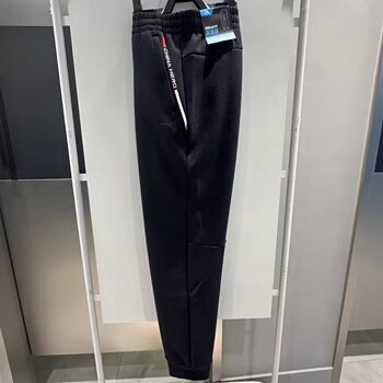 Anta Sports Pants for Men 2024 Winter New Style Fleece-Lined Warm and Fashionable Versatile Knitted Cuffed Pants 152447330N