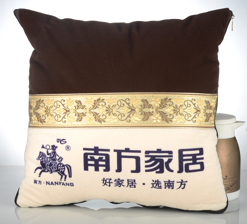 Dual-use Car Gift Back Cushion Quilt Car Creative Holding Pillow Quilted By air conditioning Embroidered Car Mark Leaning Pillow to be made LOGO-Taobao