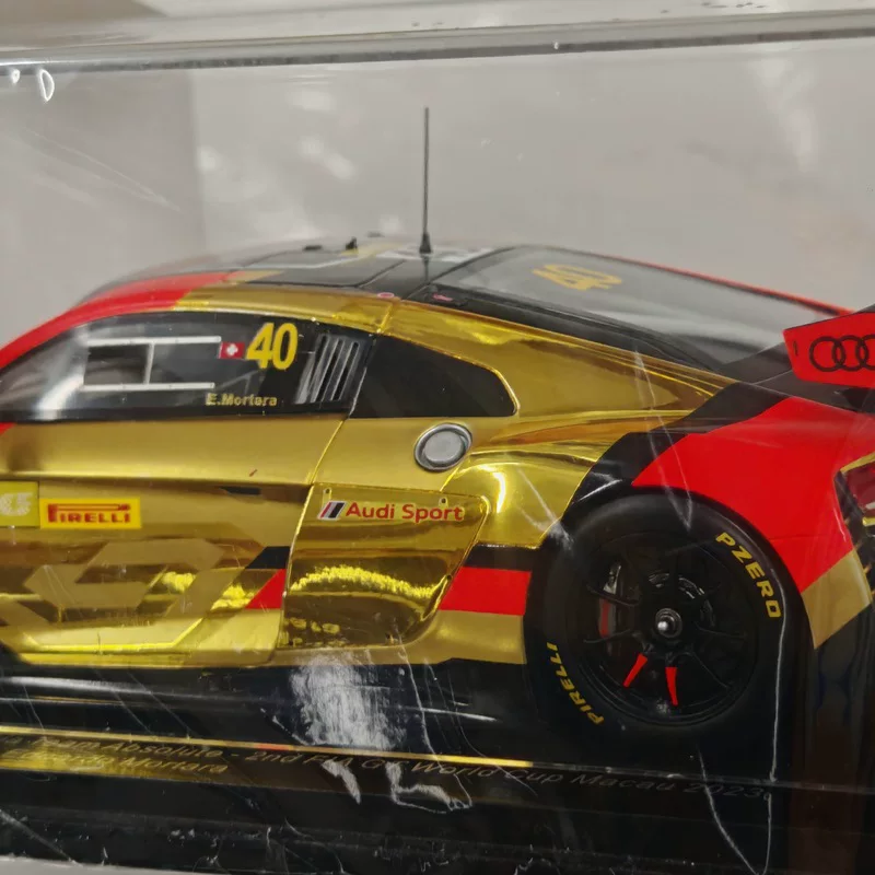 Спрэк 1:18 Audi R8 LMS GT3 2023 Гран-при Макао второй призёра смола украшение гоночная миниатюра