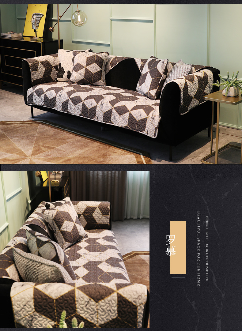 Bốn mùa phổ quát sofa đệm đơn giản hiện đại chống trượt vải cotton da sofa bọc khăn ghế đệm bông tùy chỉnh - Ghế đệm / đệm Sofa đệm lót ghế văn phòng