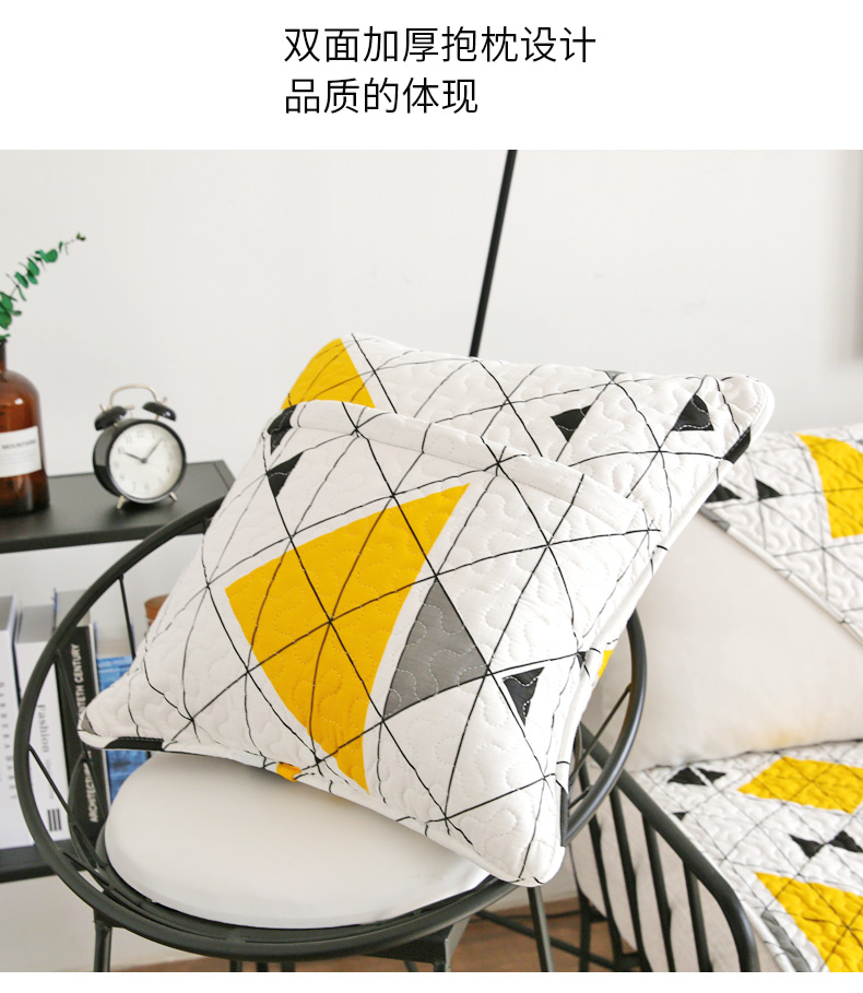 Đệm bông Bắc Âu đệm bốn mùa phổ quát bông chống trượt đệm phòng khách đơn giản hiện đại bọc da sofa khăn - Ghế đệm / đệm Sofa thảm trải ghế