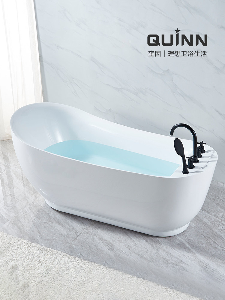 Quinn single independent black bathtub Color acrylic hotel household net red bed and breakfast bathtub tub