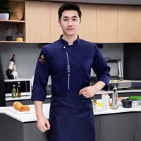 Водонепроницаемый синий лонгслив, фартук