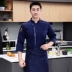 Quần áo làm việc đầu bếp nam ngắn tay mùa hè mỏng thoáng khí ăn nhà hàng căng tin quần áo nhà bếp dài tay tùy chỉnh cho nữ dong phuc dau bep ao bep 