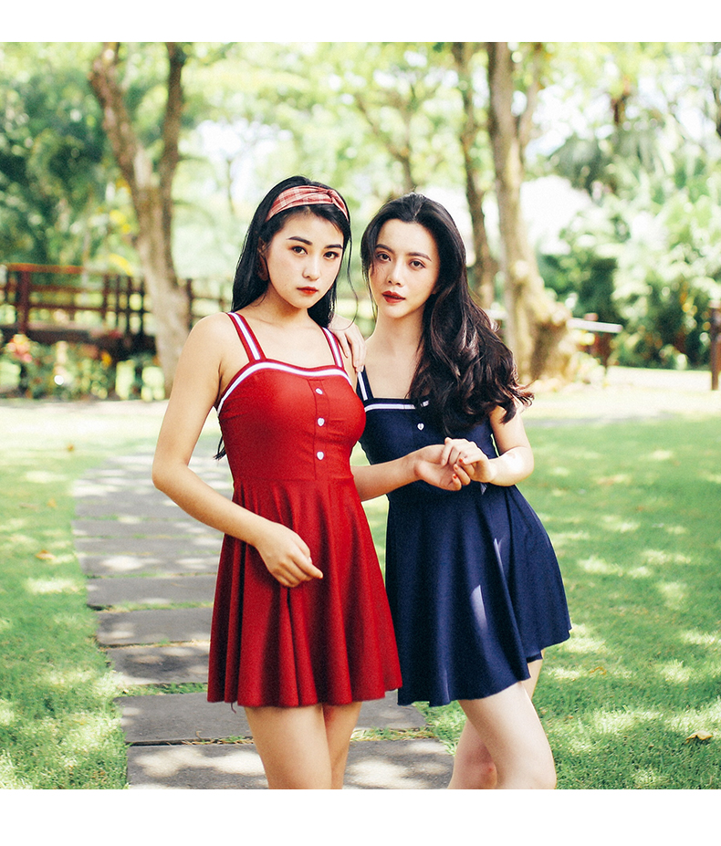 Xiaotao đồ bơi nữ bảo thủ giảm béo bụng nhỏ ngực tập hợp cô gái Hàn Quốc nước hoa nhỏ mùa xuân nóng bỏng áo tắm một mảnh - Bộ đồ bơi One Piece đồ bơi liền thân