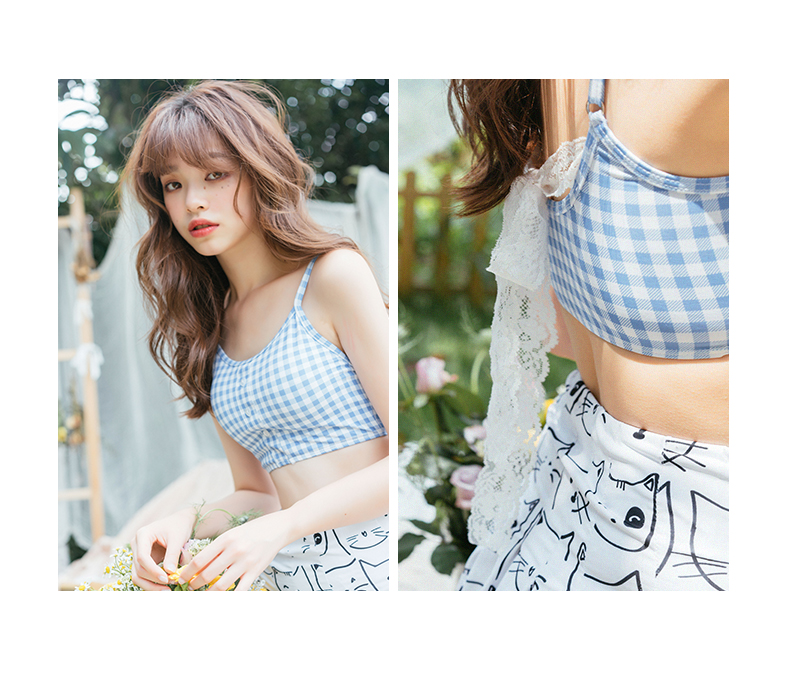 Áo tắm nữ đào nhỏ đã mỏng bảo thủ chia ba mảnh ngực lớn Ngực nhỏ tụ tập cô gái dễ thương che bụng áo tắm đồ bơi 2 mảnh trẻ em
