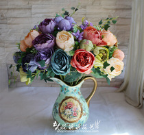 Great peony emulation floral silk flower fake flowers to decorate the flower wedding photography props clubhouse with family floral decoration