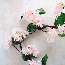 Upscale emulation Ding fragrant flowers vines Wall-mounted Piping Decoration Silk Flowers Fake Flowers Wedding Photo Indoor Withered Flowers Vines