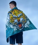 Легкое и тонкое пляжное банное полотенце для плавания, хорошо впитывает воду