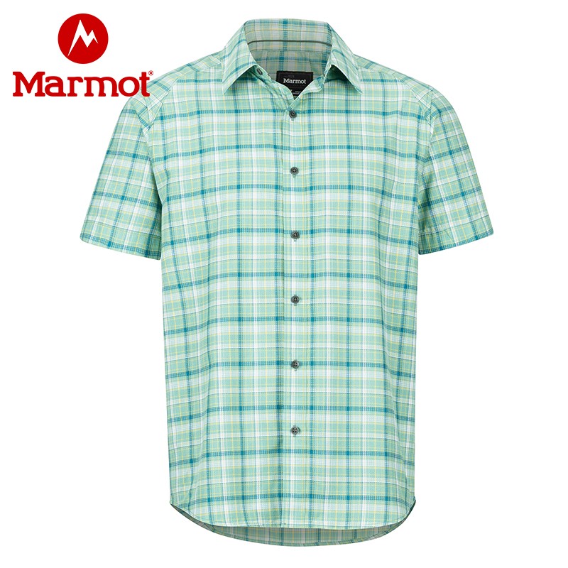 Marmot Spring/Summer New Sport Outdoor Sunscreen Breathable Men's Short-Sleeved Shirt Thin